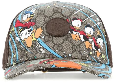 Gucci x Disney Donald Duck Print Trucker Cap .